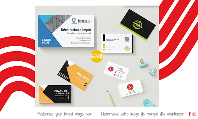 Gig Preview - Design professional and personalized business cards for your company or brand