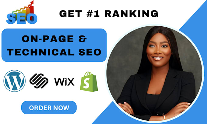 Gig Preview - Optimize wordpress shopify squarespace wix website SEO for 1st ranking