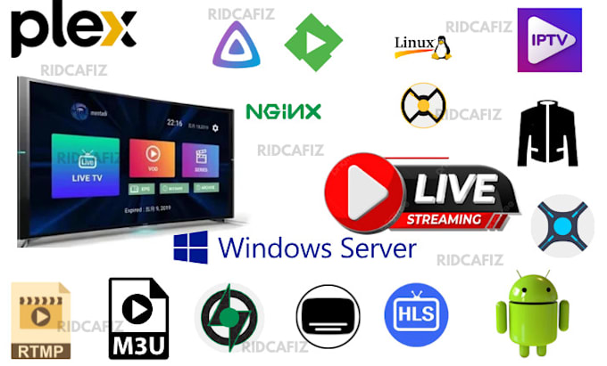 Gig Preview - Setup plex, emby, jellyfin, iptv, vod server and automate sonarr, radarr, jacket