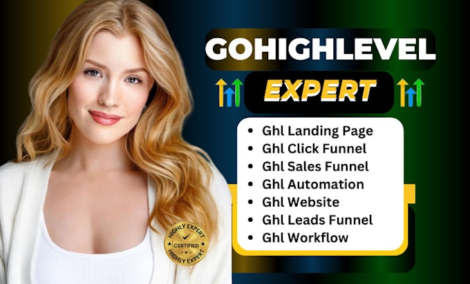 Gig Preview - Gohighlevel sales funnel gohighlevel landing page gohighlevel website, ghl