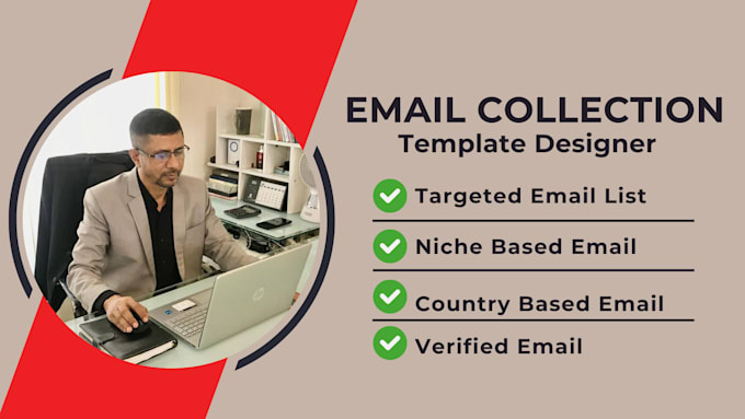 Gig Preview - Collect niche targeted valid email and design mailchimp email template