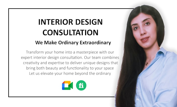 Gig Preview - Offer an professional online interior design consultation meeting