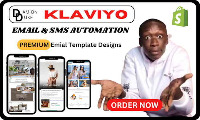 Bestseller - set up effective klaviyo email marketing, sms flows for your shopify ecommerce