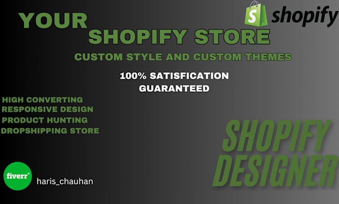 Gig Preview - Design and redesign dropshipping store and  shopify website