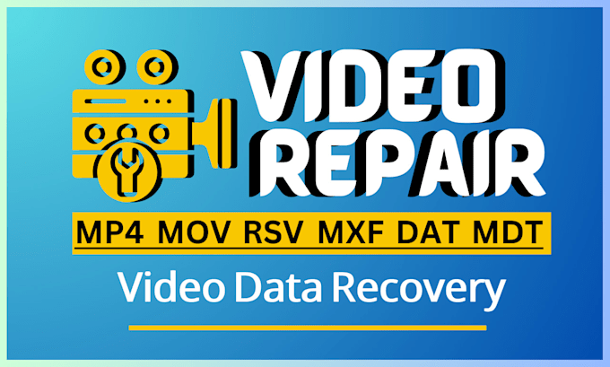 Gig Preview - Repair corrupted mov mp4 mxf video file convert dat mdt sony rsv data recovery