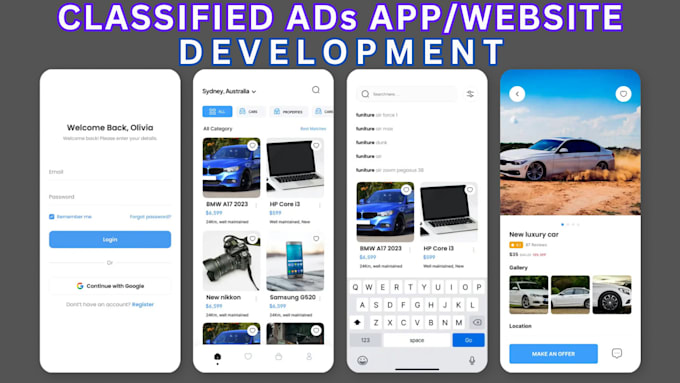 Gig Preview - Develop custom classified ad app, classified marketplace app and website