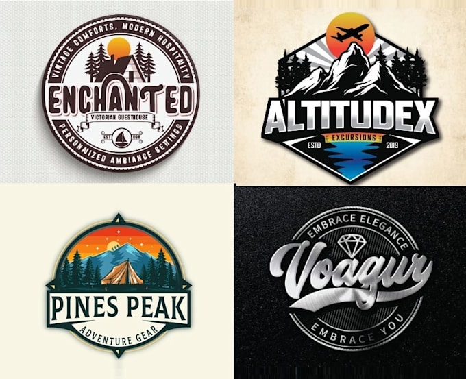 Gig Preview - Create a vintage, retro, classic, hipster badge, outdoor or business logo design