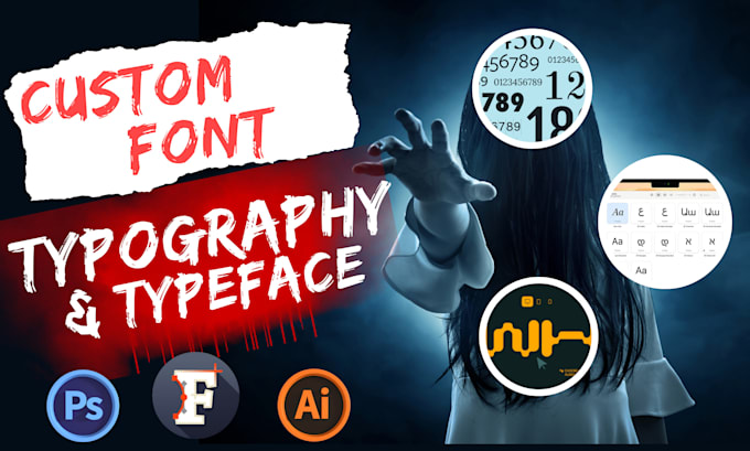 Gig Preview - Create best typography custom font design for your business