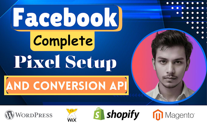 Gig Preview - Setup meta facebook pixel,  conversion API, gtm, ga4, wordpress, shopify