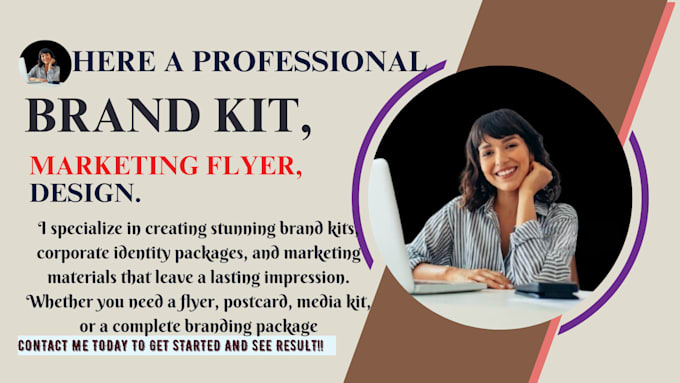 Gig Preview - Design a complete brand kit corporate identity media kit marketing flyer