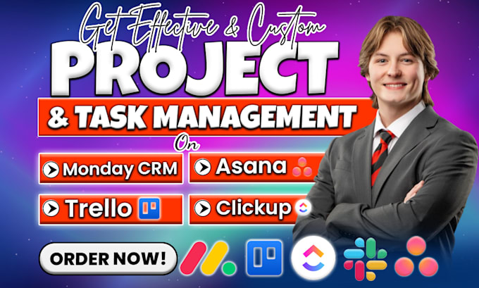 Gig Preview - Do custom project management on monday monday crm trello monday sales clickup