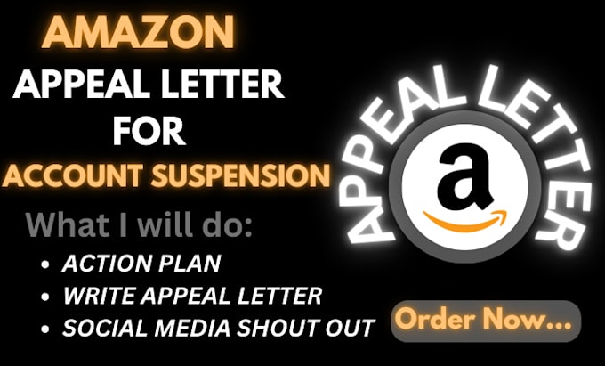 Gig Preview - Write amazon ebay appeal letter reinstatement appeal letter account suspension