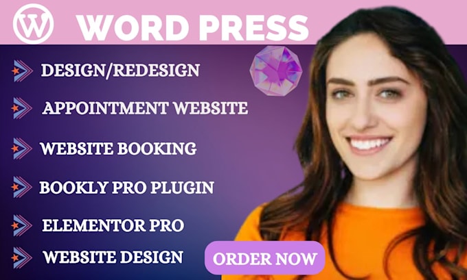 Gig Preview - Design wordpress landing page custom wordpress mini website appointment website