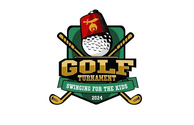 Gig Preview - Looking river shrine golf tournament logo design