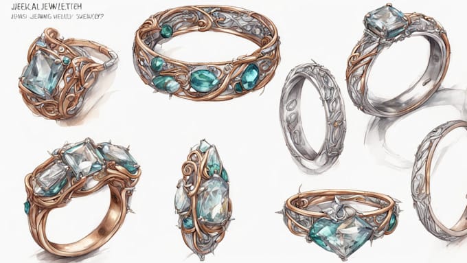 Gig Preview - Do a quick jewelry sketch design your concept