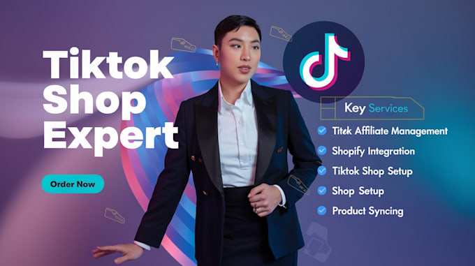 Gig Preview - Setup tiktok shop, tiktok shop manager, tiktok shop affiliate marketing