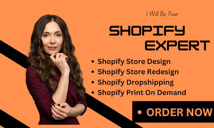 Gig Preview - Do shopify store design, shopify dropshipping website, shopify print on demand