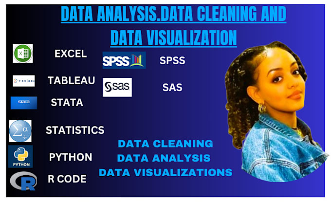 Gig Preview - Do statistical data analysis and visualizations in spss,python,excel,r,tableau