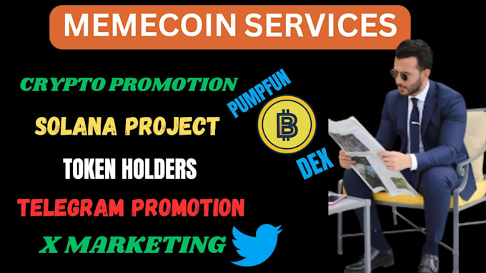 Gig Preview - Pump memecoin, crypto referral link, token, nft, discord, telegram bot promotion