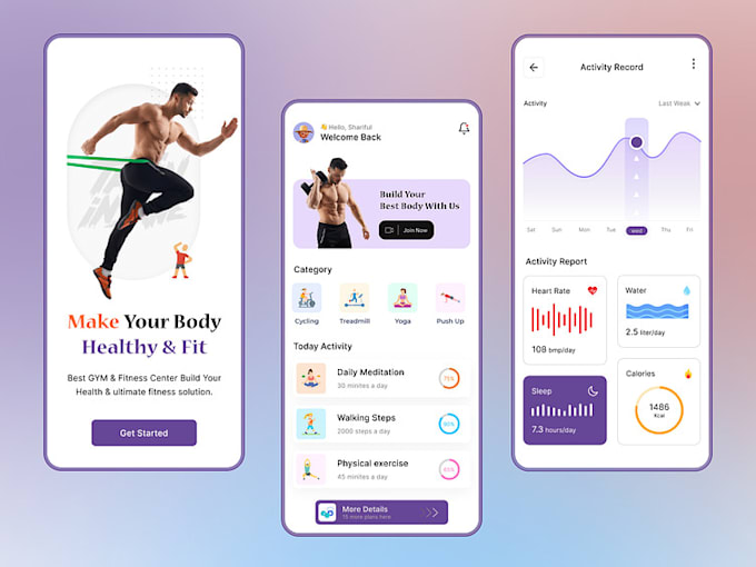 Gig Preview - Develop fitness app, health app, gym app, fitness website