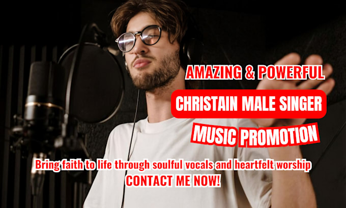 Gig Preview - Be your soulful rnb gospel male singer, christian song writer, worship vocalist