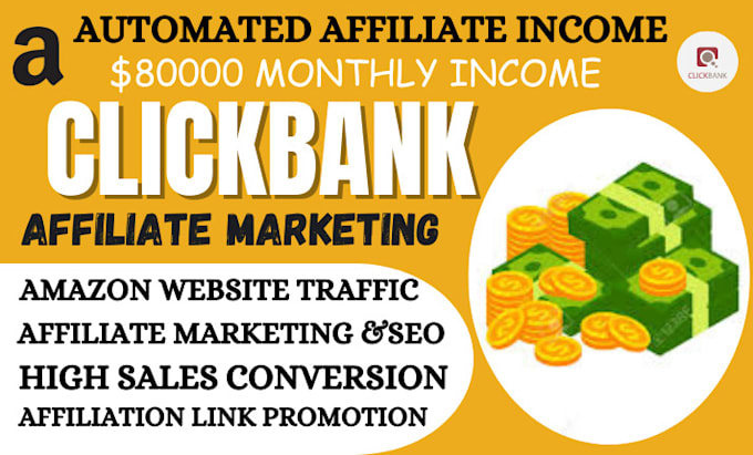 Gig Preview - Create clickbank sales funnel, clickbank affiliate marketing, amazon website