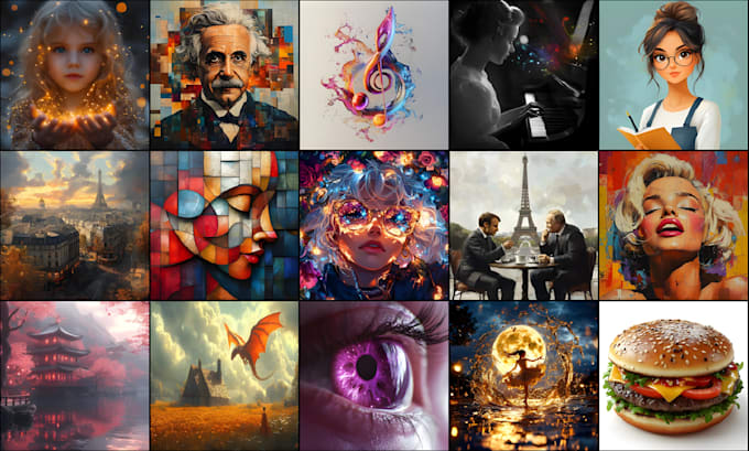 Gig Preview - Create your ai digital art from illustrations, icons, images, photography etc