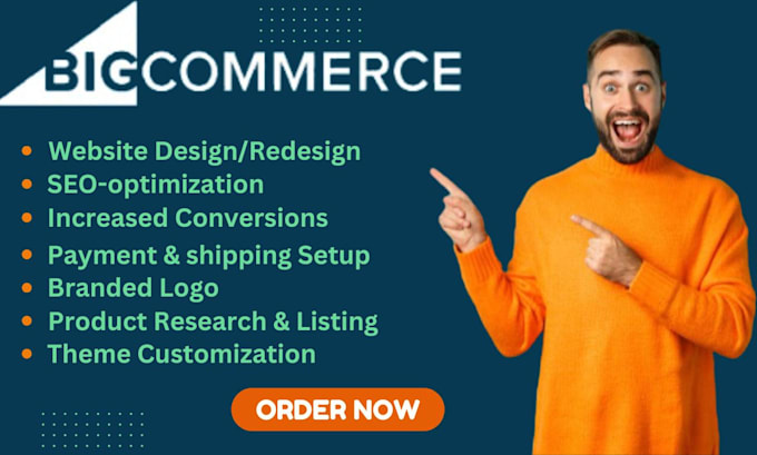 Gig Preview - Design, redesign create bigcommerce online store website from scratch