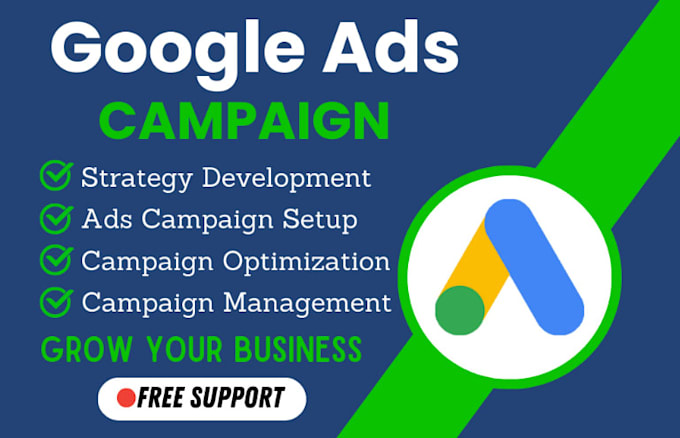 Gig Preview - Setup google ads campaign, manage and optimize ads