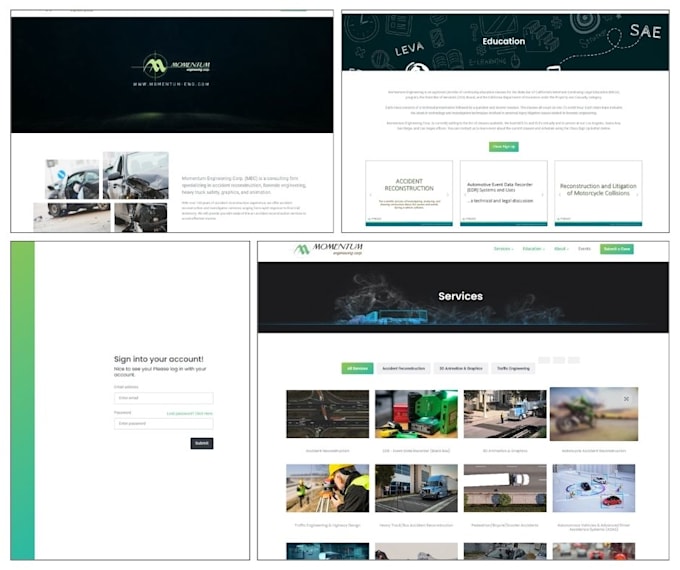 Gig Preview - Create stunning website design mockups for your brand