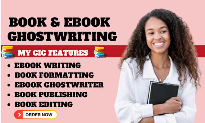 Gig Preview - Be your ebook writer, ebook ghostwriter, ghost book writer, book writer