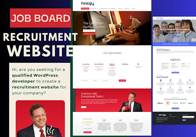 Gig Preview - Design recruitment website, job portal, job board recruitment jboard website