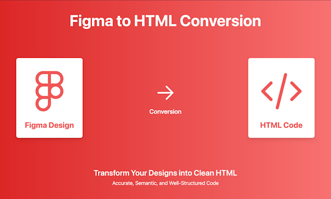 Gig Preview - Transform your figma designs into HTML code