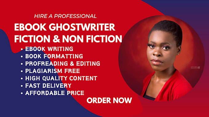 Gig Preview - Be your book writer books and ebooks writing non fiction ghostwriter book writer