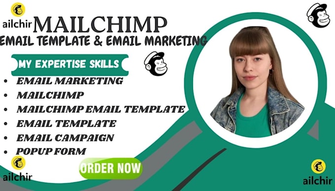 Gig Preview - Design custom mailchimp email template and email marketing campaign newsletter