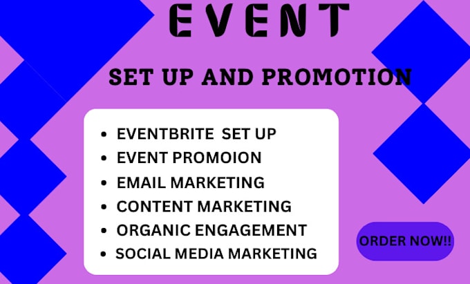 Gig Preview - Do event promotion, eventbrite promotion, event marketing