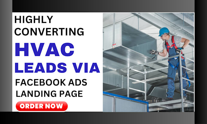 Gig Preview - Generate quality hvac lead air duct lead using facbook ads