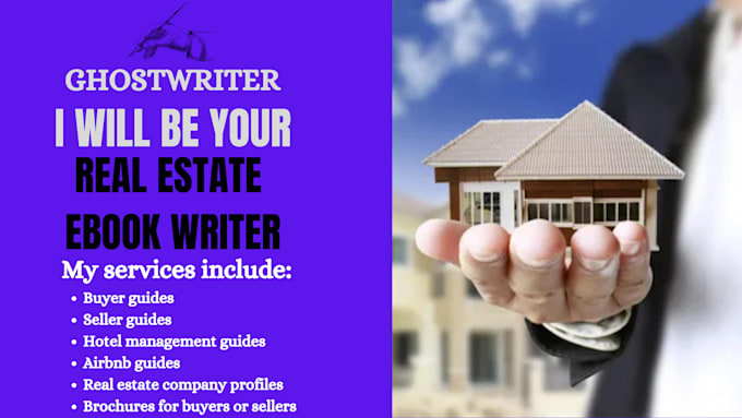 Gig Preview - Ghostwrite 30k real estate ebook, business lead magnet, seller guide book writer