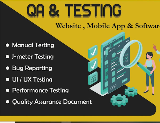 Gig Preview - Do web and mobile application QA testing and report bugs