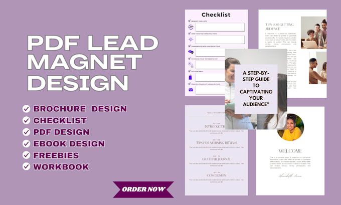 Gig Preview - Write and design PDF lead magnet, checklist, ebook design, freebie, lead magnet