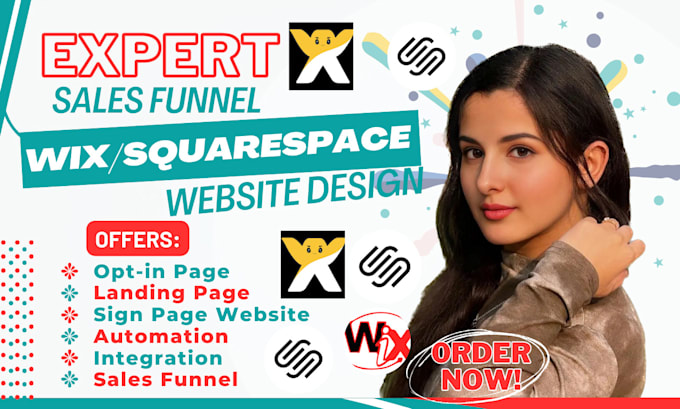 Bestseller - build wix single landing page, squarespace website, wix sales funnel, wix expert