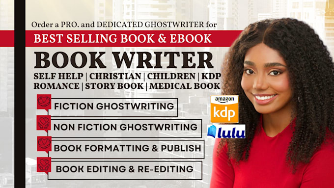 Gig Preview - Ghostwrite self help ebook non fiction book writer development editor amazon kdp