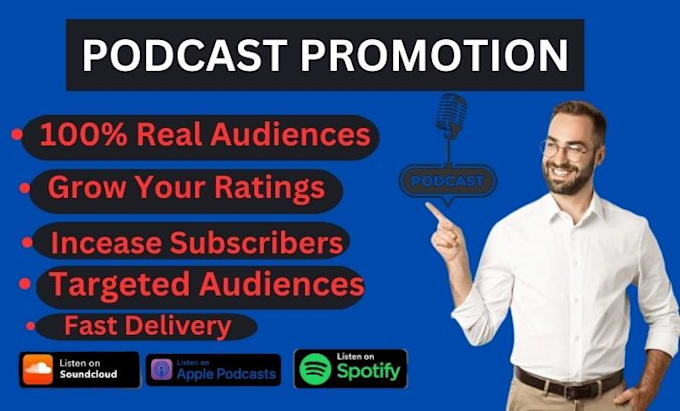 Gig Preview - Promote your podcast that increases new audiences globally