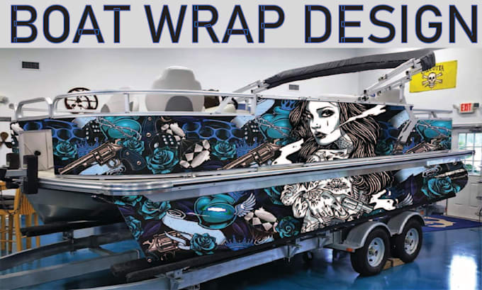 Gig Preview - Create high level boat wrap design ,truck wrap, vehicle wrap, car wrap