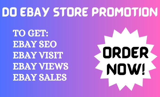 Gig Preview - Do ebay promotion ebay ebay listing ebay traffic ebay SEO to get ebay sales