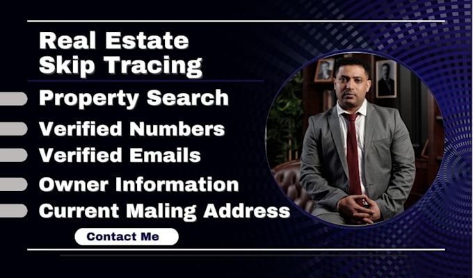 Gig Preview - Provide skip tracing and real estate contact information