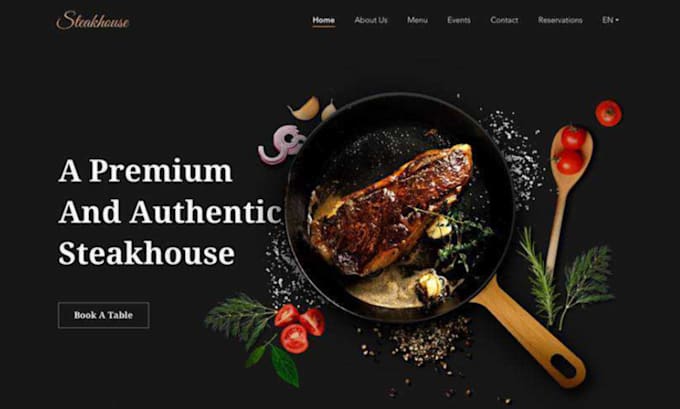 Gig Preview - Create a restaurant website,resturant landing page with online ordering system