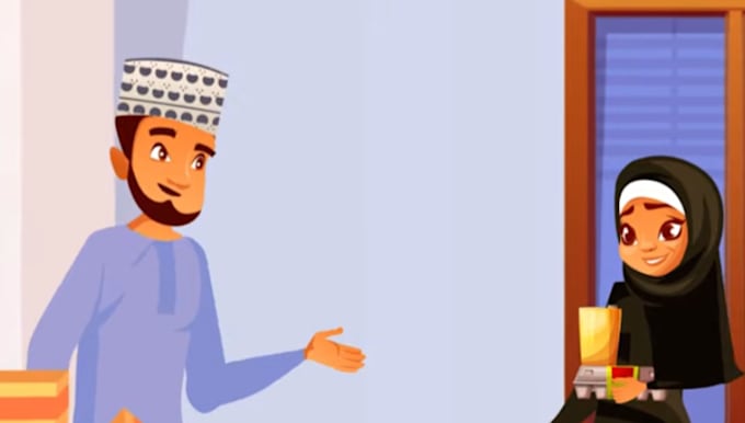 Gig Preview - Animate 2d arabic explainer video 2d arabic animation whiteboard explainer video