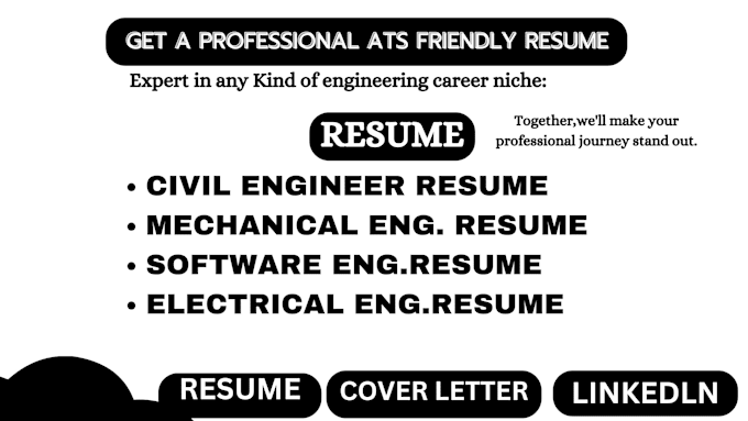 Gig Preview - Write civil engineer resumes, mechanical resume, and electrical engineering