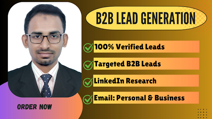 Gig Preview - Do targeted b2b leads, business leads, linkedin leads and prospect list